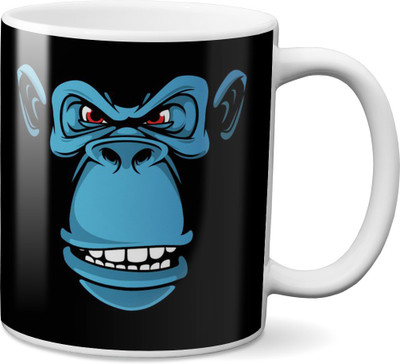 

VOGALLY Angry Donkey Ceramic Mug(325 ml), Multicolor