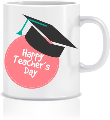 

Everyday Desire Happy Teacher's Day ED081 Ceramic Mug(300 ml), Multicolor