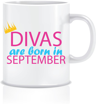 

Everyday Desire Divas are Born in September ED085 Ceramic Mug(300 ml), Multicolor