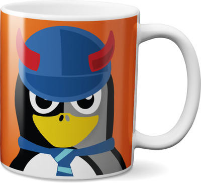 

VOGALLY Angry Animal Ceramic Mug(325 ml), Multicolor