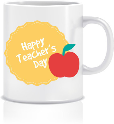 

Everyday Desire Happy Teacher's Day ED082 Ceramic Mug(300 ml), Multicolor