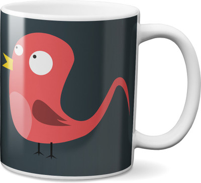 

VOGALLY Bird Ceramic Mug(325 ml), Multicolor
