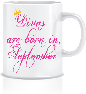 

Everyday Desire Divas are Born in September ED086 Ceramic Mug(300 ml), Multicolor