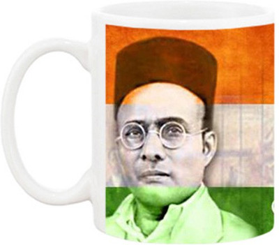 

Ashvah Vinayak Damodar Savarkar Ceramic Mug(350 ml), Multicolor