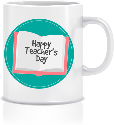 

Everyday Desire Happy Teacher's Day ED083 Ceramic Mug(300 ml), Multicolor
