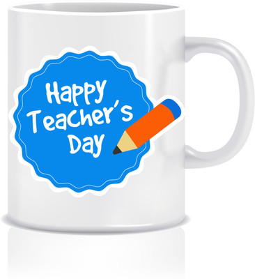 

Everyday Desire Happy Teacher's Day ED080 Ceramic Mug(300 ml), Multicolor
