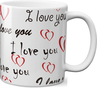 

VOGALLY Design 14 Ceramic Mug(325 ml), Multicolor