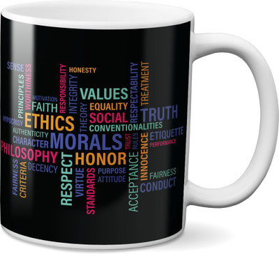 

VOGALLY Business Word Cloud Ceramic Mug(325 ml), Multicolor