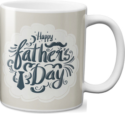 

VOGALLY Happy Fathers Day Ceramic Mug(325 ml), Multicolor
