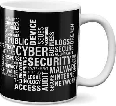 

VOGALLY Cyber Ceramic Mug(325 ml), Multicolor