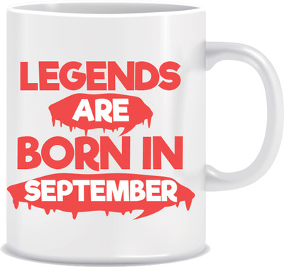 

Everyday Desire Legends are Born in September ED074 Ceramic Mug(300 ml), Multicolor