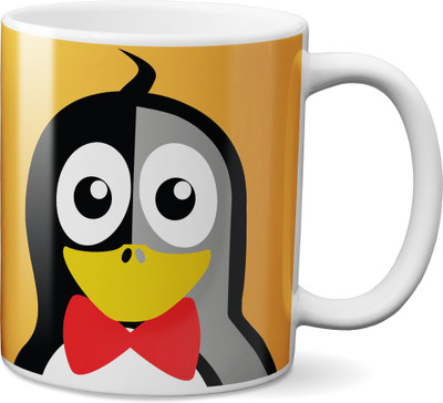 VOGALLY Bow Animal Ceramic Mug(325 ml), Multicolor