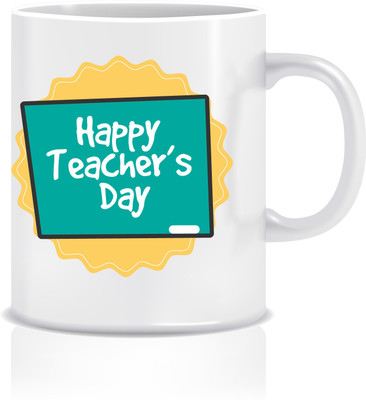 

Everyday Desire Happy Teacher's Day ED084 Ceramic Mug(300 ml), Multicolor