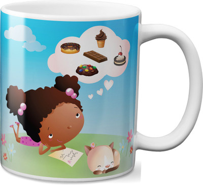 

VOGALLY Design 24 Ceramic Mug(325 ml), Multicolor