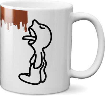 

VOGALLY Chocolate Love Ceramic Mug(325 ml), Multicolor