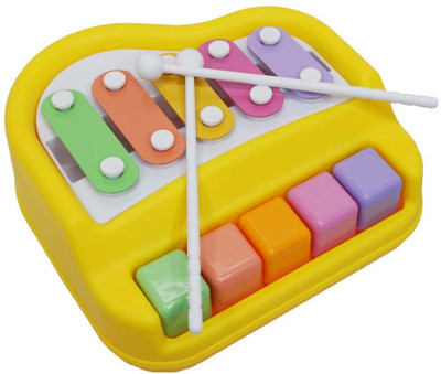 

Muren Peepal Shop Musical Xylophone and Mini Piano, Non Toxic, Non-battery Toy(Yellow)