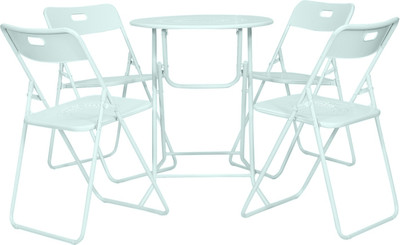 

Häuser Mint Metal Table & Chair Set(Finish Color - Mint)