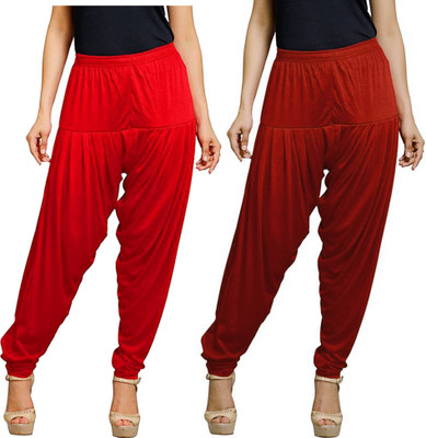 Eazy Trendz Cotton Blend Solid Patiala