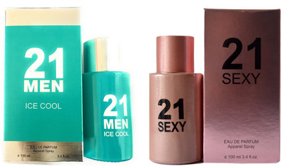 

Perfume King Exotic 21 Men Ice Cool And 21 Sexy Combo Perfume 200 ML Eau de Parfum - 200 ml(For Men & Women)