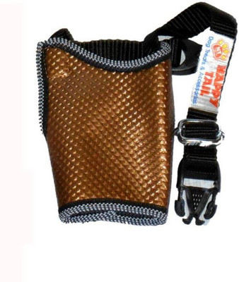 

Happy Tail Happy Tail Leather Muzzle Small Small Other Dog Muzzle(Brown)