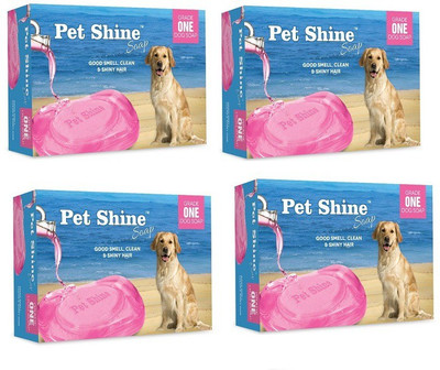

Sky Ec Allergy Relief, Anti-dandruff, Anti-fungal, Anti-itching, Anti-microbial, Anti-parasitic, Conditioning, Flea and Tick, Hypoallergenic, Whitening and Color Enhancing Pet Shine Dog Best Soap By Pawsitively Pet Care - 75 GM (Pack of 4) Dog Shampoo(75 