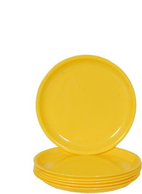 

Day 2 Day Forever Yellow Microwave Safe Quarter Plates Pack of 6 (20x20x2 cm) Small Plates(Pack of 6)