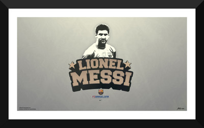 

Spirit Of Sports - FC Barcelona Lionel Messi - Football - Motivational Poster - Premium Quality Framed Poster Paper Print(17 inch X 12 inch)