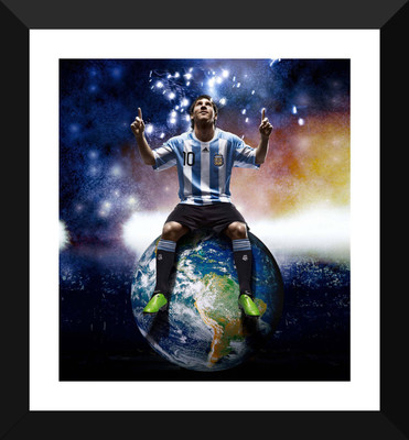 

Spirit Of Sports - FC Barcelona Lionel Messi - Football - Motivational Poster - Premium Quality Framed Poster Paper Print(17 inch X 12 inch)