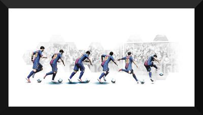 

Spirit Of Sports - FC Barcelona Lionel Messi - Football - Motivational Poster - Premium Quality Framed Poster Paper Print(17 inch X 12 inch)