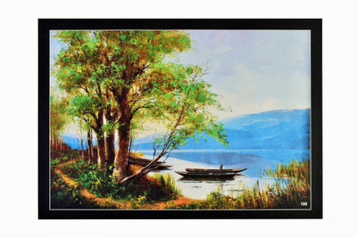 

Sparkle Print Photot Of Beach Painting Without Frame (20 X 28 Inches) Fine Art Print(20 inch X 28 inch, Rolled)
