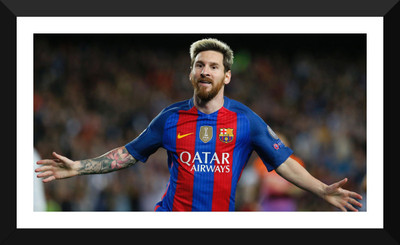 

Spirit Of Sports - FC Barcelona Lionel Messi - Football - Motivational Poster - Premium Quality Framed Poster Paper Print(17 inch X 12 inch)