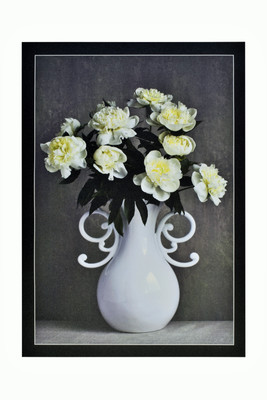 

Beautiful White Vase With White Flowers Sparkle Photo Print Without Frame (20 X 28 Inches) Fine Art Print(28 inch X 20 inch, Rolled)