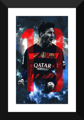 

Spirit Of Sports - FC Barcelona Lionel Messi - Football - Motivational Poster - Premium Quality Framed Poster Paper Print(17 inch X 12 inch)
