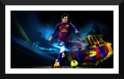 

Spirit Of Sports - FC Barcelona Lionel Messi - Football - Motivational Poster - Premium Quality Framed Poster Paper Print(17 inch X 12 inch)