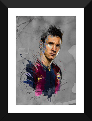 

Spirit Of Sports - FC Barcelona Lionel Messi - Football - Motivational Poster - Premium Quality Framed Poster Paper Print(17 inch X 12 inch)