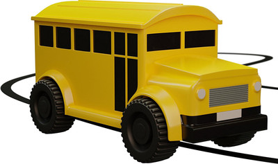 

Darling Toys Mini Magic Inductive Bus Follows Black Line Magic Toy Car for Kids & Children …(Yellow)