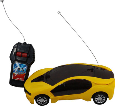 

Muren Peepal Shop High Speed Fast Modern Sports Car with 3D Lights(Yellow)