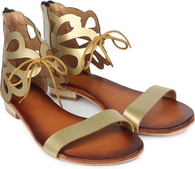 

Do Bhai Women Golden Flats