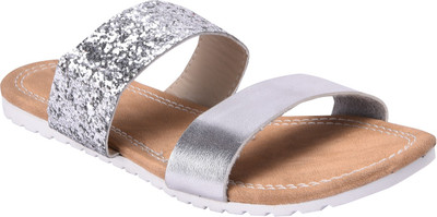 

La Boemo Women Silver Flats