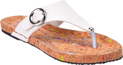 La Boemo Women White Flats