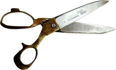 GoGeTO HOUSE HOLD Scissors(Set of 1, GOLD AND SILVER)
