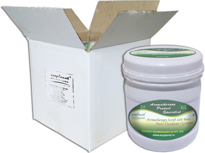 Ecoplanet Aromatherapy Scrub Salt Base Anti Oxidant (Grapes) Scrub(1000 g)