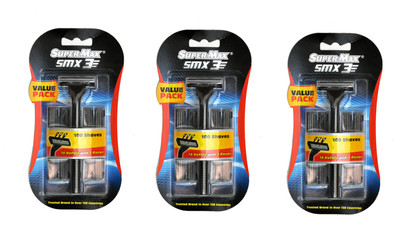 

Super Max SuperMax SMX3 Razor Set ( 3 Razors, 30 catridges)(Pack of 3)