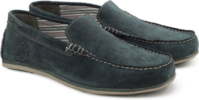 

Woodland Leather Loafers For Men, Bgreen