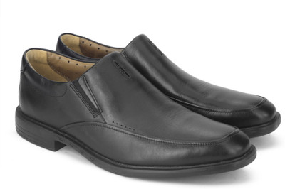 

Clarks Unbizley Lane Black Leather Slip On For Men(Black
