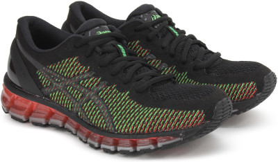 Asics Gel-Quantum 360 2 Running Shoes For Women(Black, Black::white::green gecko