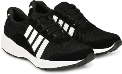 LZEE Running Shoes For Men(Black, White