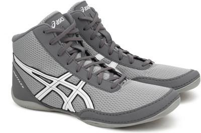 

Asics MATFLEX 5 Wrestling Shoes For Men(Grey, Lightgrey/white/black