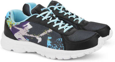 

Lotto Portlane subli Running Shoes For Men(Black, Black/sky blue