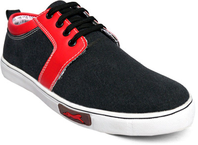 

KRAAZA K13B29 Canvas Shoes For Men(Black